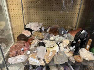 A further selection of mineral specimens